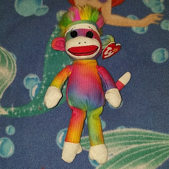 ty rainbow sock monkey
